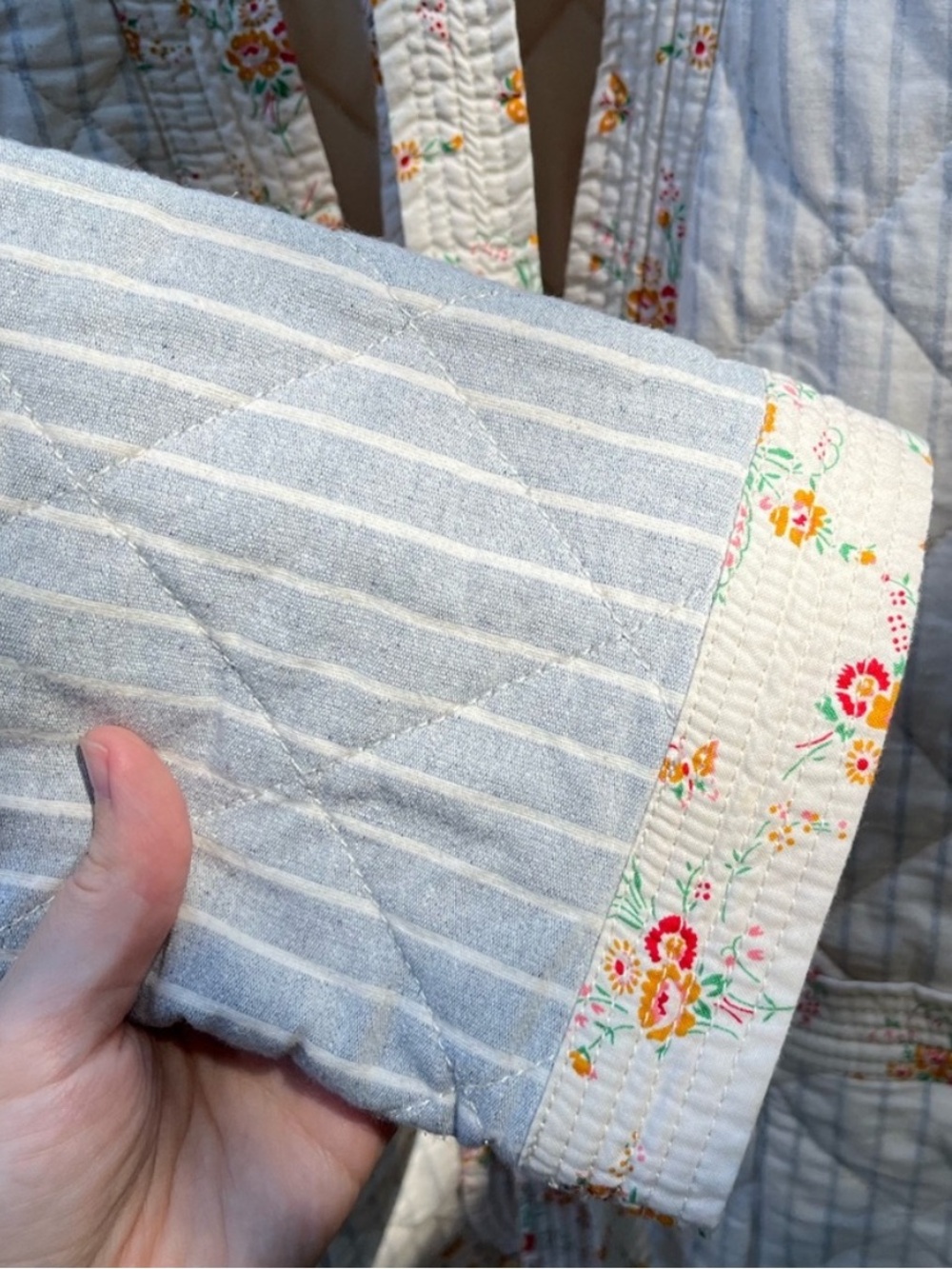 2019 Madewell x The New Denim Project Cotton Patchwork Quilted Jacket S Fall - Picture 16 of 16